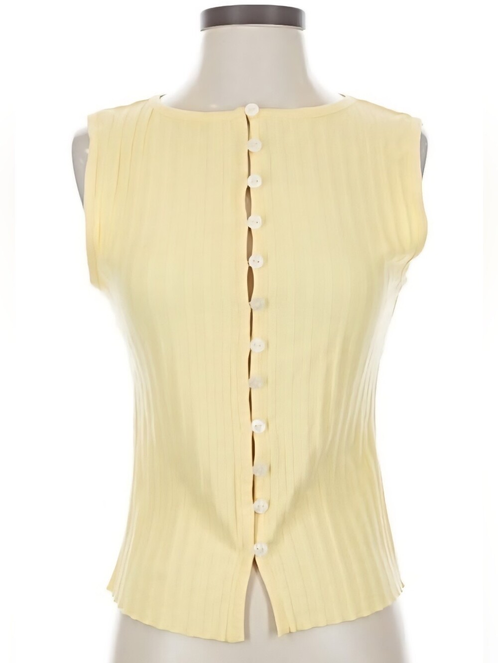 Free People Butter Yellow Button Tank Size S